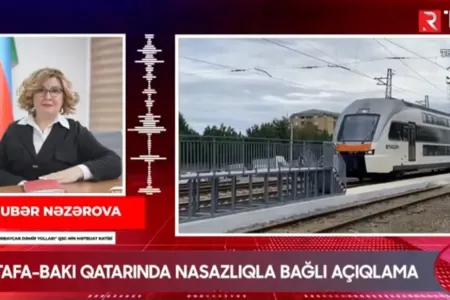 Ağstafa-Bakı qatarında nasazlıqla bağlı - AÇIQLAMA-VİDEO