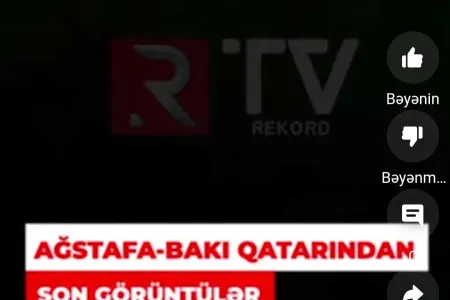 AĞSTAFA-BAKI QATARINDAN SON GÖRÜNTÜLƏR