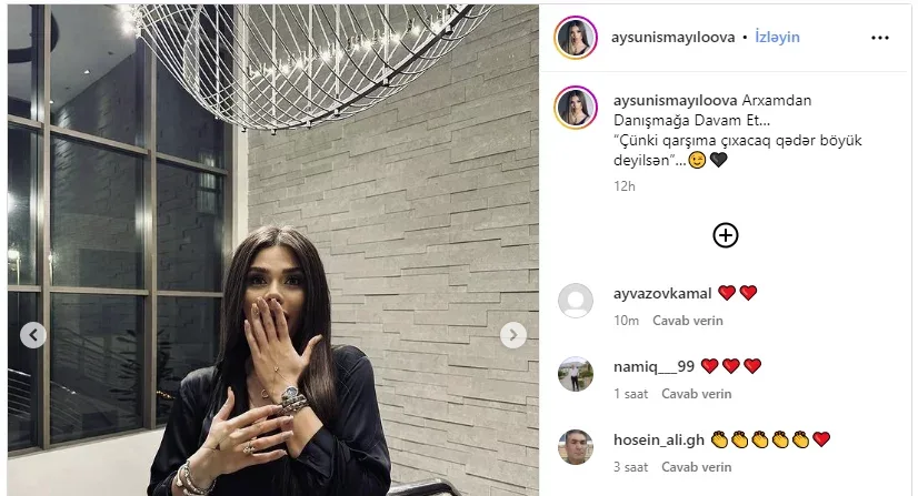 "Qarşıma çıxacaq qədər böyük deyilsən” - — Aysundan SƏRT SÖZLƏR