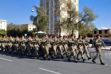 Naxçıvanda hərbi yürüş keçirilir - FOTO