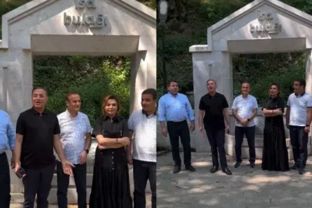 Xanəndələr İsa bulağının önündə mahnı oxudular - VİDEO