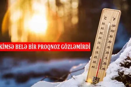 Hidrometeorologiya Departamenti: - Qış payızdan daha isti olacaq