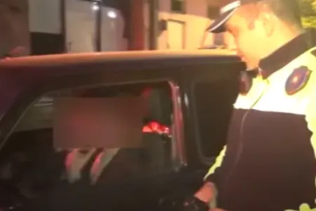 Reyd zamanı 13 yaşlı "sürücü" də saxlanıldı - VİDEO