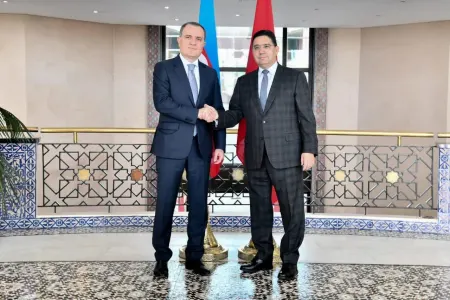 Ceyhun Bayramov mərakeşli həmkarı ilə görüşdü - FOTO