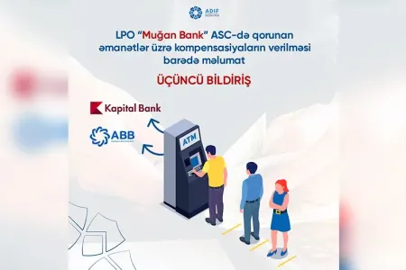 “Muğanbank”ın əmanətçilərinə kompensasiyaların ödənilməsi üçün banklar müəyyən olundu