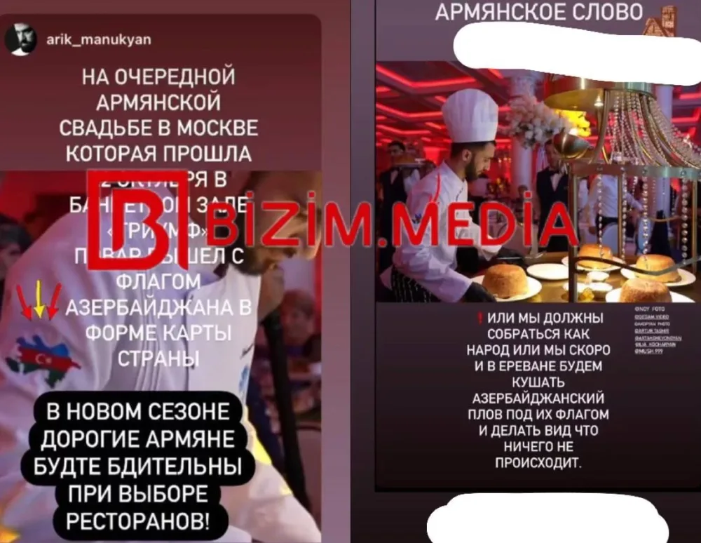 Azərbaycanlı aşpazın bu hərəkəti erməniləri QORXUYA SALDI - FOTO