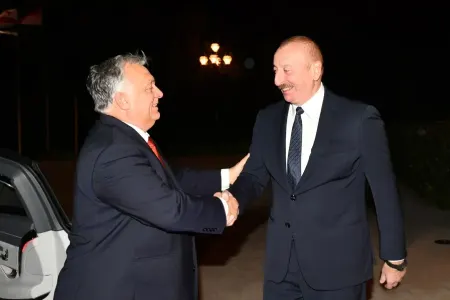 Prezident Macarıstanın Baş naziri ilə görüşdü - FOTO