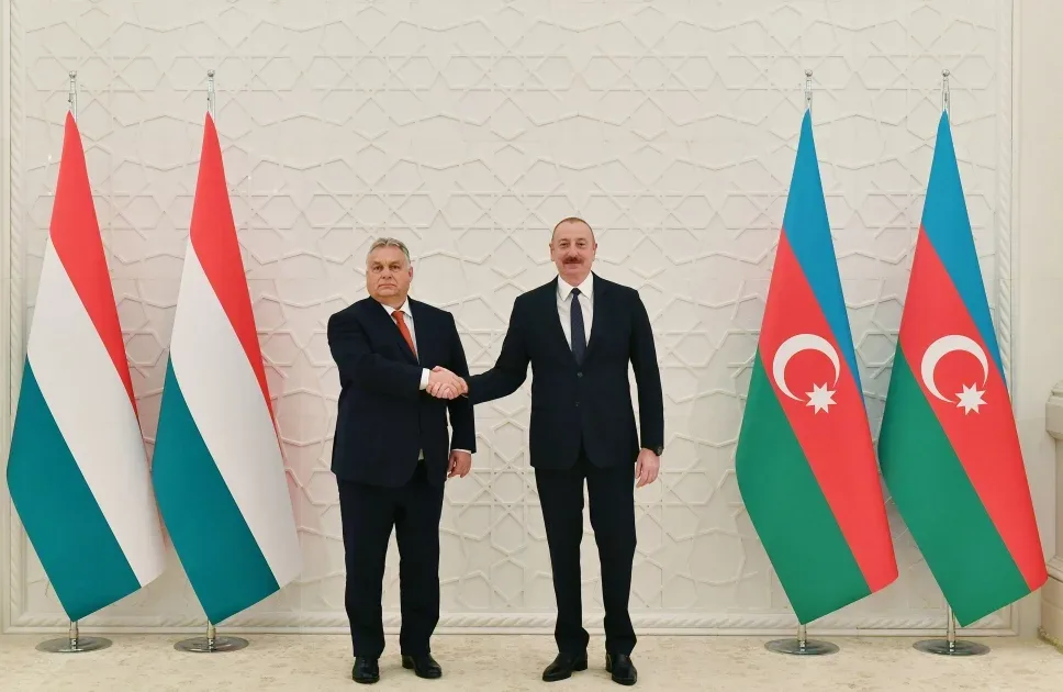Prezident Macarıstanın Baş naziri ilə görüşdü - FOTO