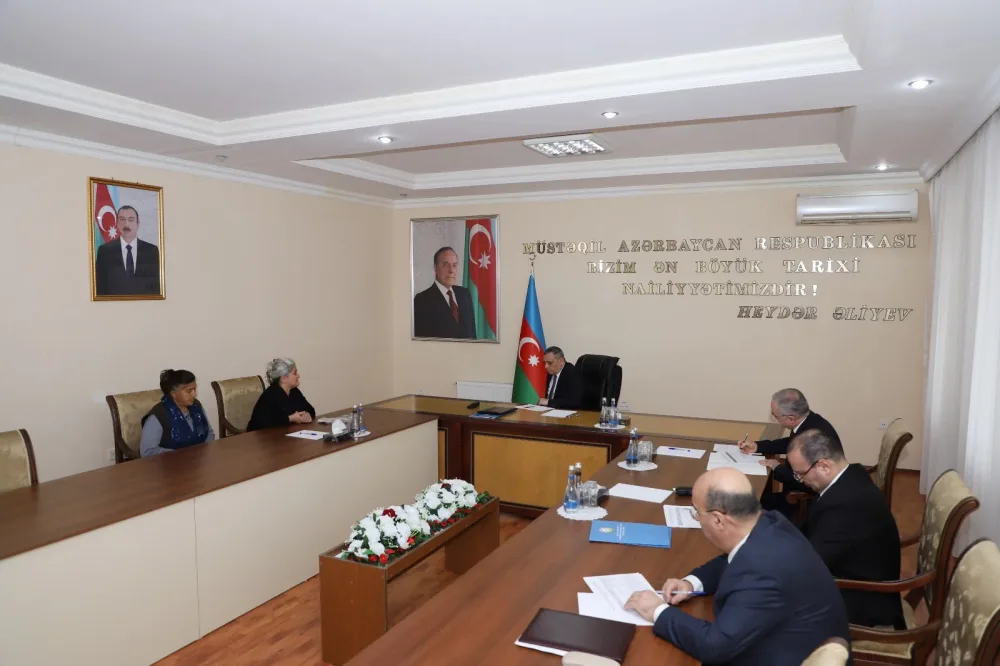 Dövlət Xidmətinin rəisi Bərdədə vətəndaş qəbulu keçirdi - FOTO