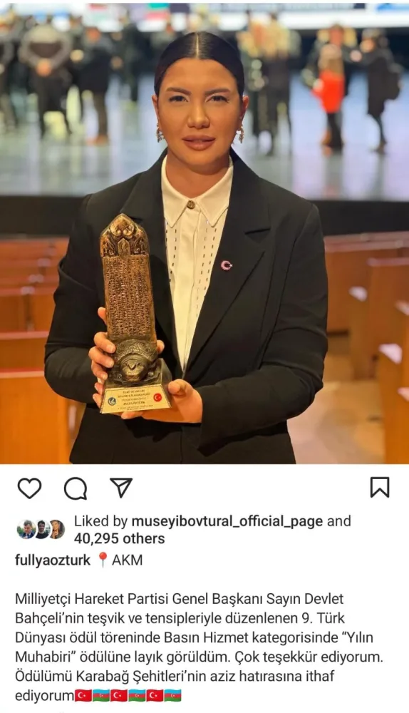 Fulya Öztürkdən MÜHÜM ADDIM: - Qarabağ şəhidlərinin...