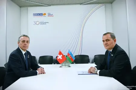 Ceyhun Bayramov İsveçrənin XİN başçısı ilə görüşüb