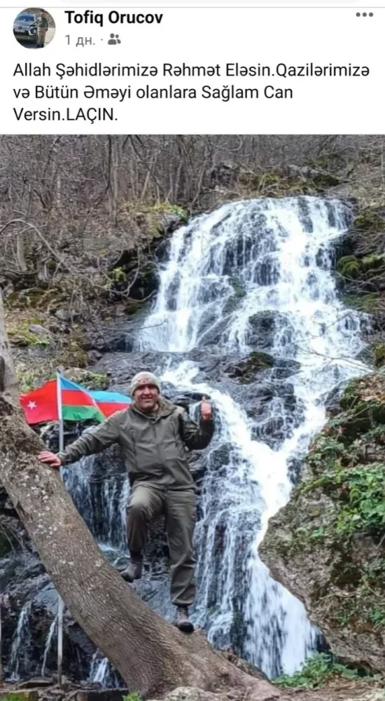 Tofiq Orucovun son paylaşımı... - FOTO