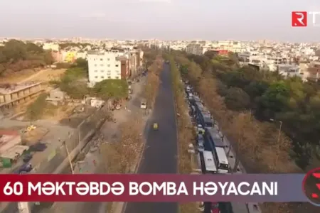 60 məktəbdə bomba həyacanı: Polis hərəkətə keçdi - Video