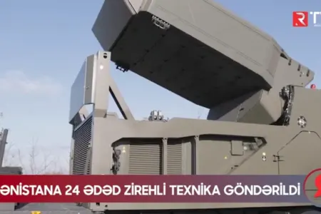 Ermənistana 24 ədəd zirehli texnika göndərildi - VİDEO