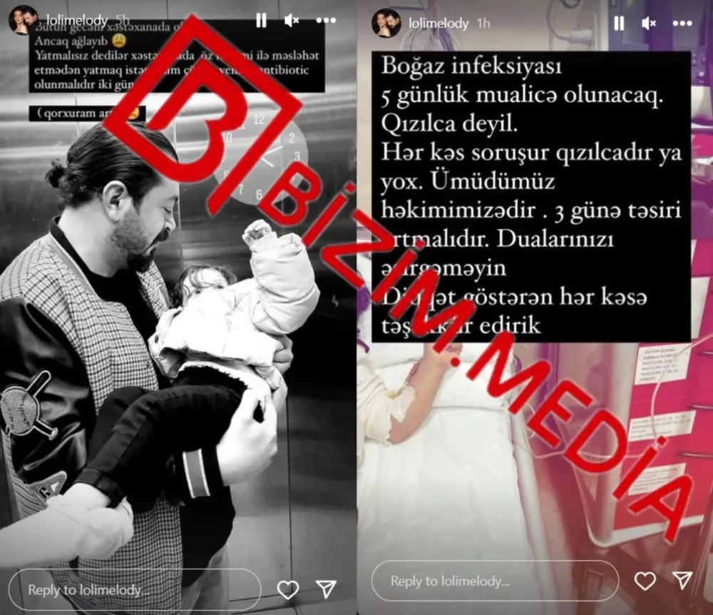 TƏCİLİ!!! Azərbaycanlı məşhurun qızının səhhəti pisləşdi - FOTO