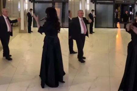 Nazpəri Dostəliyevanın Misir Mərdanovla toyda maraqlı rəqsi - Video