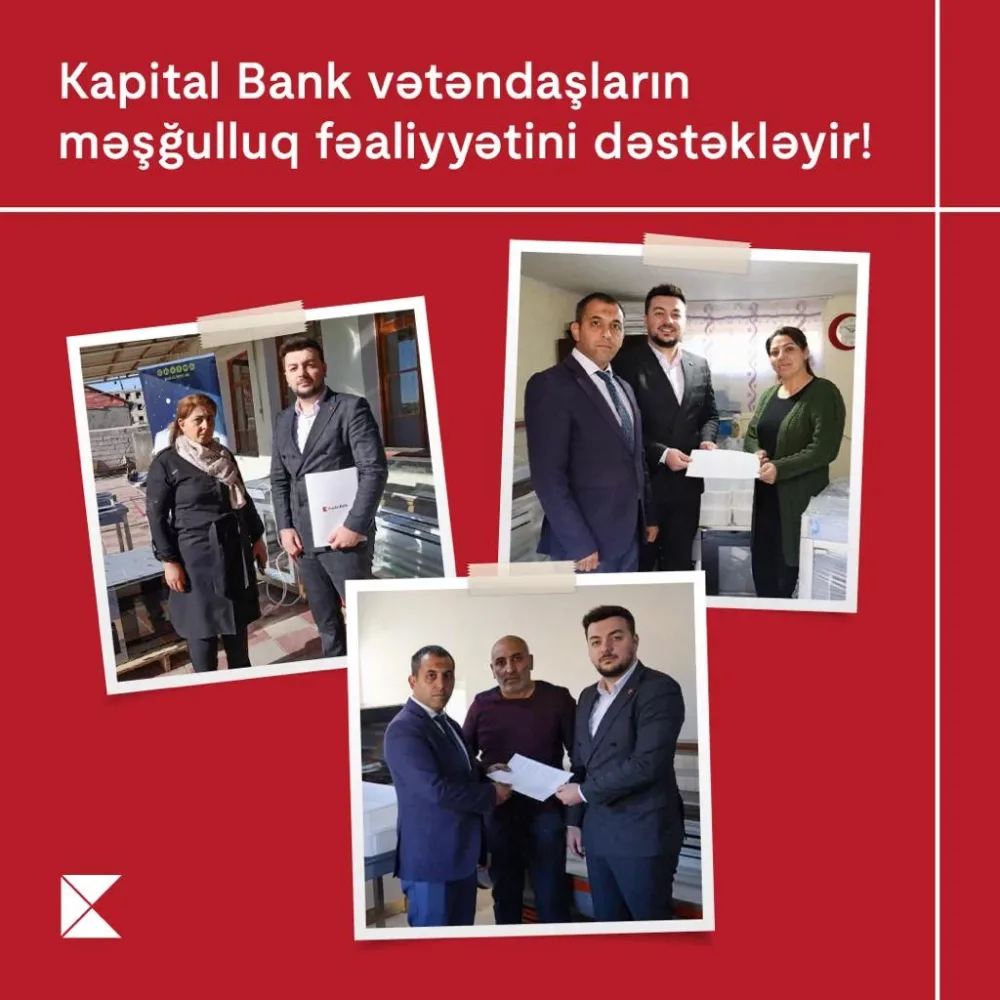 Kapital Bank daha 9 vətəndaşın özünüməşğulluğuna dəstək oldu