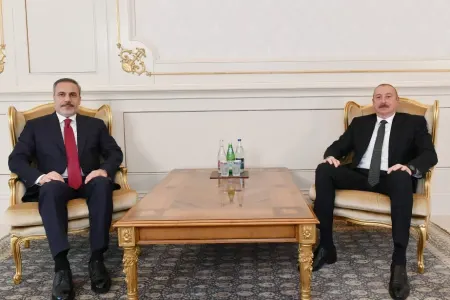 Prezident İlham Əliyev Hakan Fidanı qəbul edib