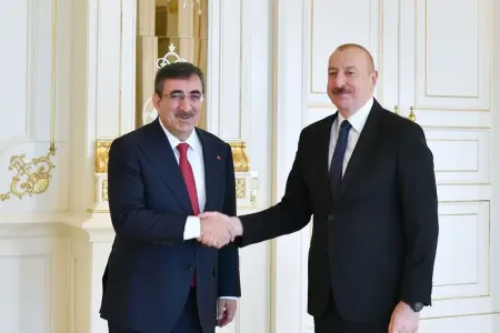 İlham Əliyev Cevdet Yılmazı qəbul etdi - yeniləndi