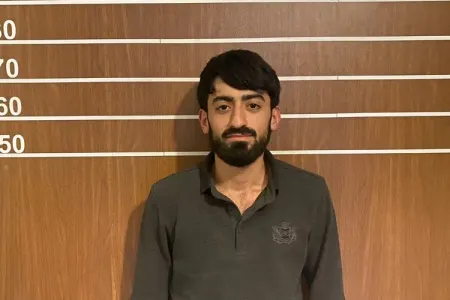 Yol hərəkəti qaydalarını pozan sürücü - SAXLANILDI - FOTO