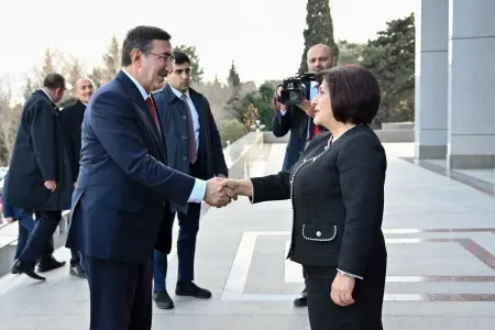 Sahibə Qafarova Cevdet Yılmazla görüşdü
