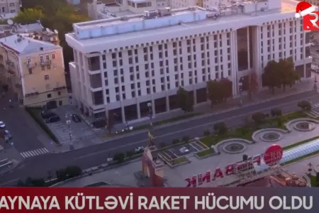 Ukraynaya kütləvi raket hücumu oldu - VİDEO