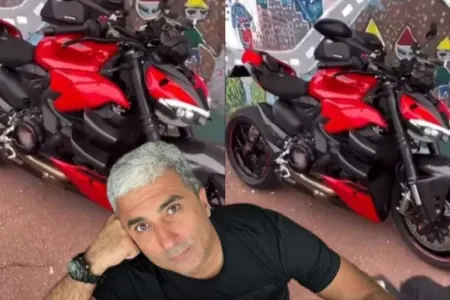Rafael İsgəndərov motosikletini nümayiş etdirdi - VİDEO