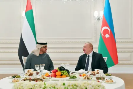 BƏƏ liderinin şərəfinə rəsmi ziyafət verilib - FOTO