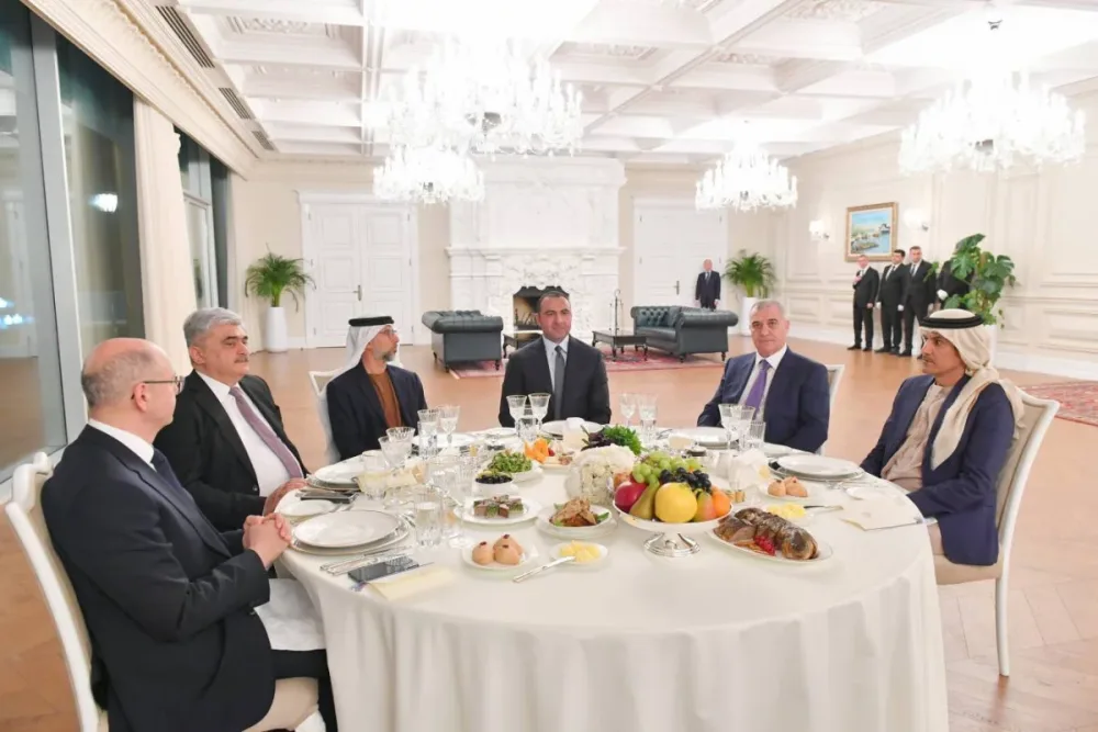 BƏƏ liderinin şərəfinə rəsmi ziyafət verilib - FOTO