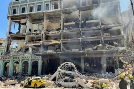 Hoteldə qaz sızmasından partlayış oldu