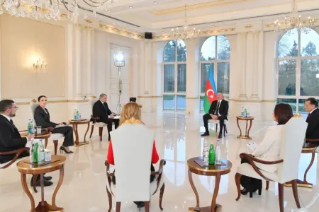 Prezident yerli televiziya kanallarına müsahibə verib