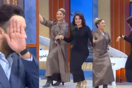 Qumralla Nərmin studiada elə rəqs etdilər ki... - aparıcı üzünü tutdu - VİDEO