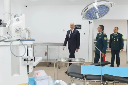 Prezident Bakıda DSX-nın yeni hərbi hospital kompleksinin açılışında - FOTO / VİDEO