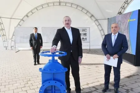 Prezident Neftçalada mərasimdə iştirak edib - FOTO