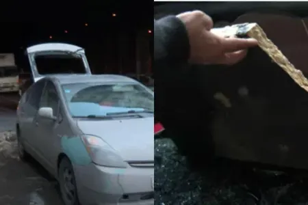 Bakıda körpünün bir hissəsi UÇDU: - xəsarət alan var - VİDEO