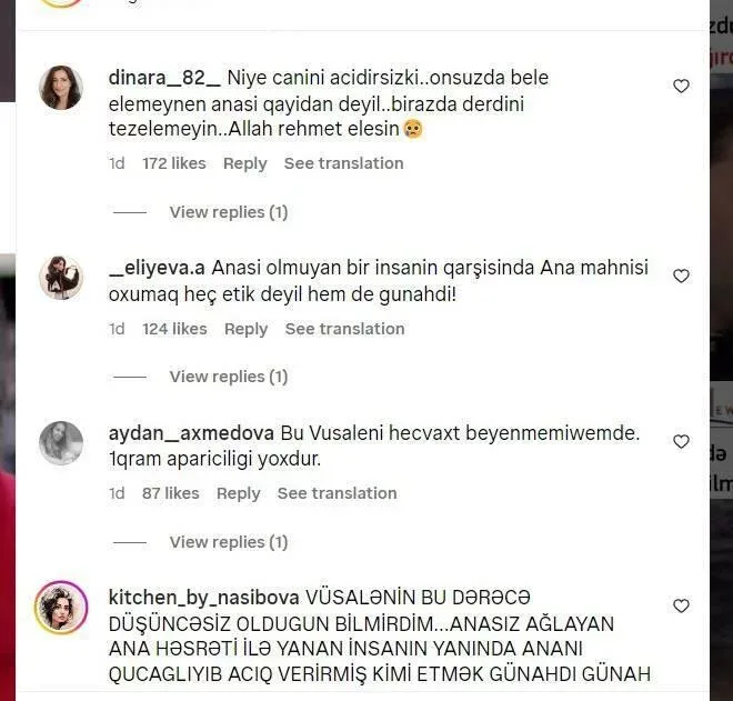 Vüsalə efirdə Rafaelə etdiyi hərəkətə görə tənqid olundu