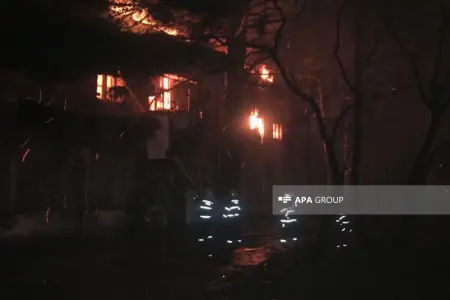 Sumqayıtda yanğın baş verən bina polis nəzarətinə götürülüb