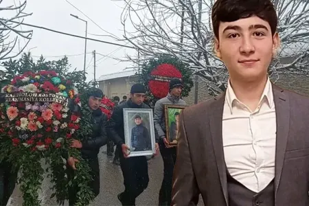 Gəncədə qətlə yetirilən şagirdin dəfni - VİDEO