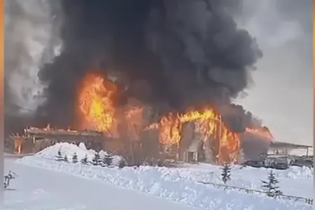 Rusiyada aviasiya zavodunda güclü yanğın başlayıb