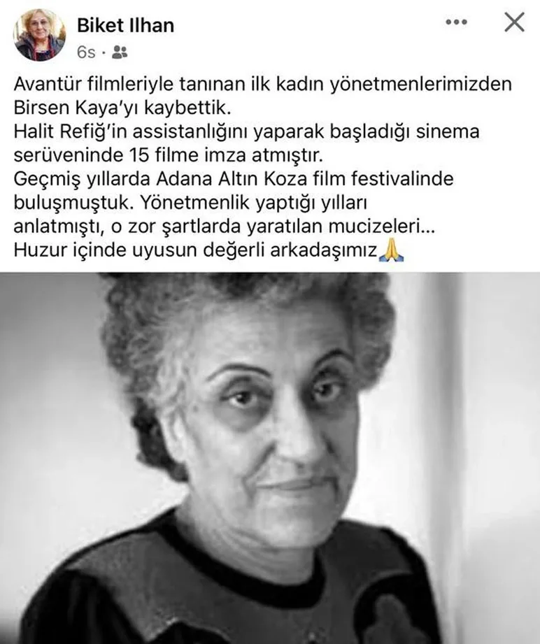 Türkiyənin ilk qadın rejissorlarından biri - VƏFAT ETDİ
