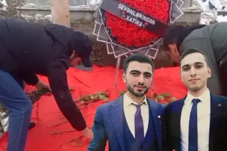Dəm qazından vəfat edən qardaşların məzarı - VİDEO