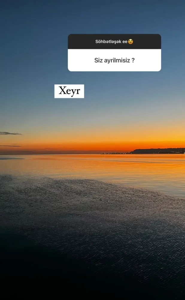 Blogerdən boşanma xəbərinə - REAKSİYA - FOTO
