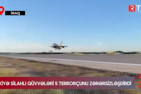Türkiyə Silahlı Qüvvələri 5 terrorçunu zərərsizləşdirdi - FOTO