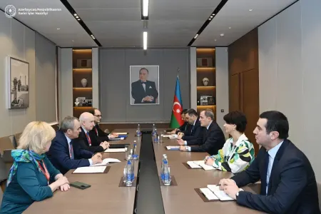 Ceyhun Bayramov MDB Baş katibini qəbul etdi