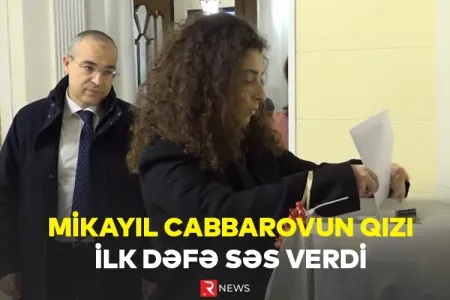 Mikayıl Cabbarovun qızı ilk dəfə səs verdi - VİDEO