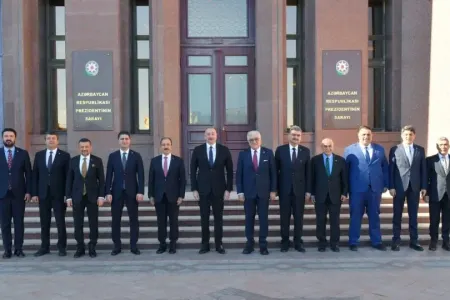 Prezident TBMM-nin nümayəndə heyətini qəbul etdi - – FOTO