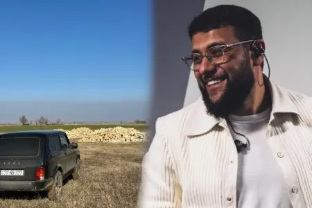 Məşhur reper Azərbaycana gəlib, Şəmkirdə ferma tikir - VİDEO - FOTO