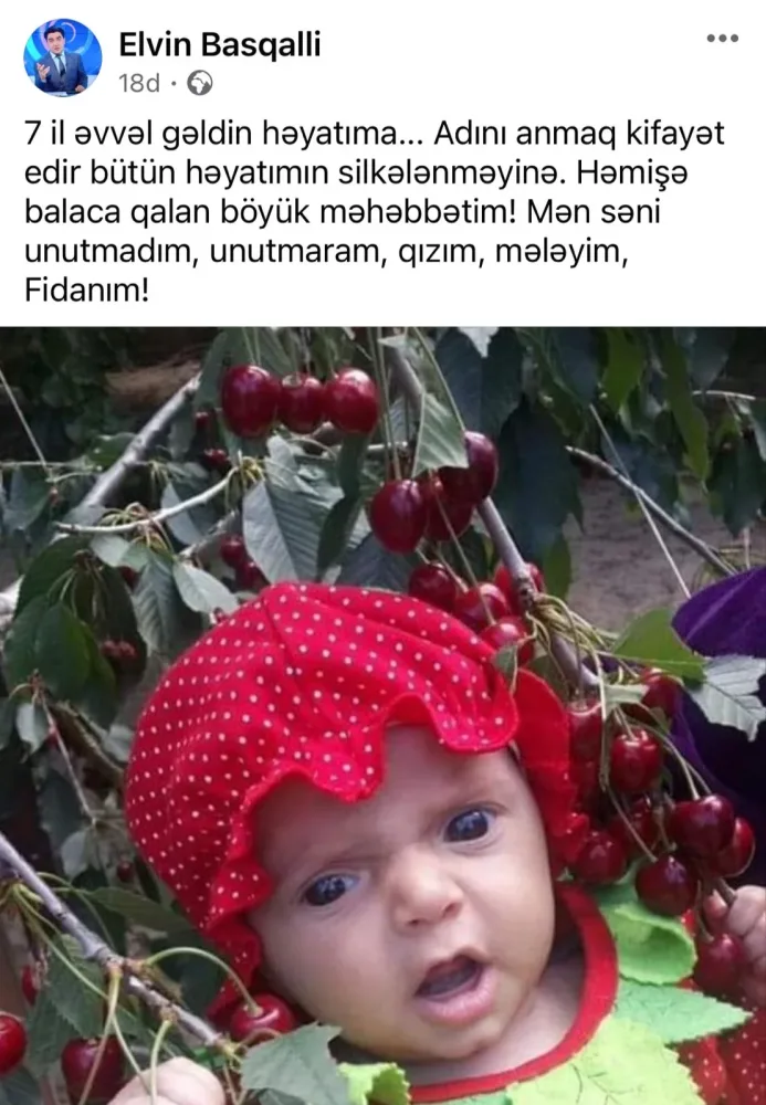"Mən səni unutmadım" - Elvin Basqallıdan TƏSİRLİ PAYLAŞIM