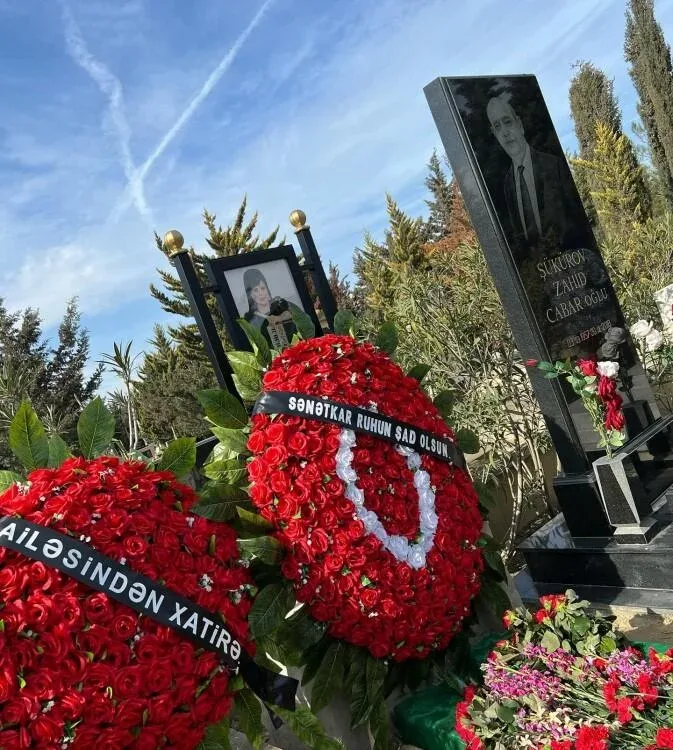 Gülbahar Şükürlünün məzarından görüntülər - FOTO