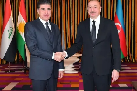 İlham Əliyev Neçirvan Bərzani ilə görüşdü